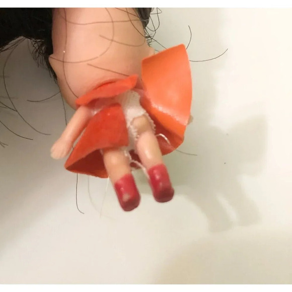 Vtg 1970s Wee Wuvables Necklace Doll Liddle Kiddles Clone Missing Chain - Picture 4 of 11